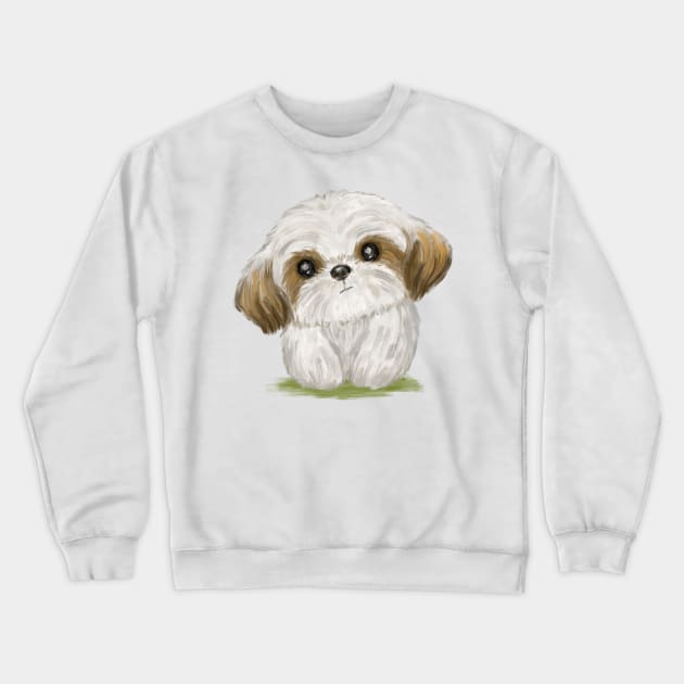 Cute Shih Tzu Crewneck Sweatshirt by sanogawa